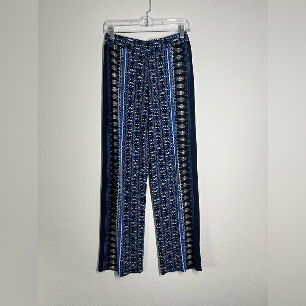 Rozali Fashion Palazzo Pants, Relaxed Style, Elastic Waistband, Rayon Blend Sz S